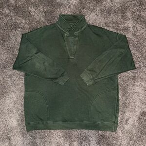Aerie Deep Green Sweater with pockets